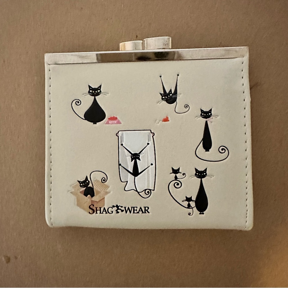 Shag wear “crazy cats” coin purse